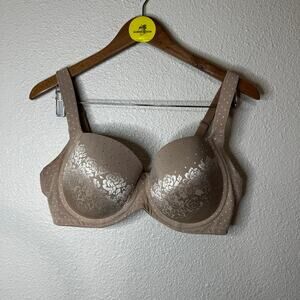 Soma Floral jacquard Stunning Support Full Coverage Bra in nude tan 36DD